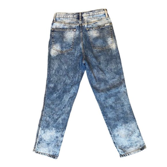 Ella Moss High Waist Straight Ankle Jeans Womens Junior 27 Acid Wash Mom Jeans - Picture 6 of 9
